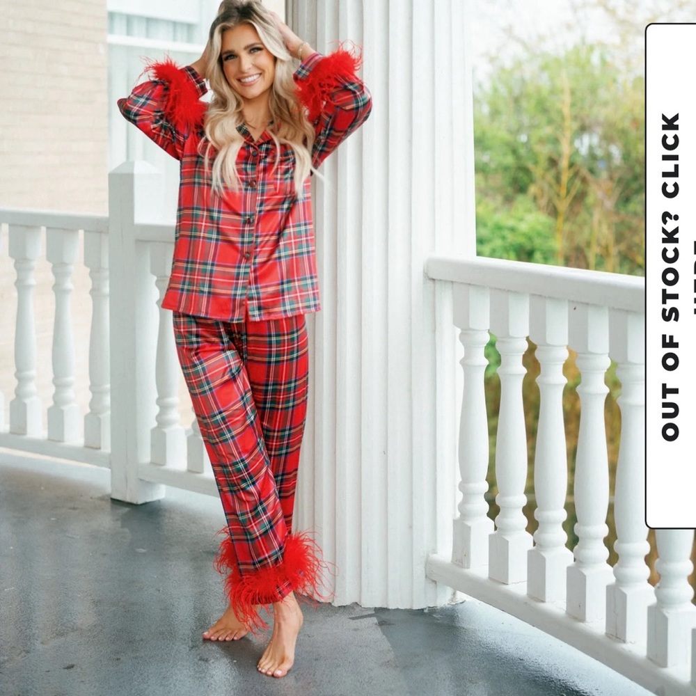 Bon Viviann Christmas feather pajamas XXL